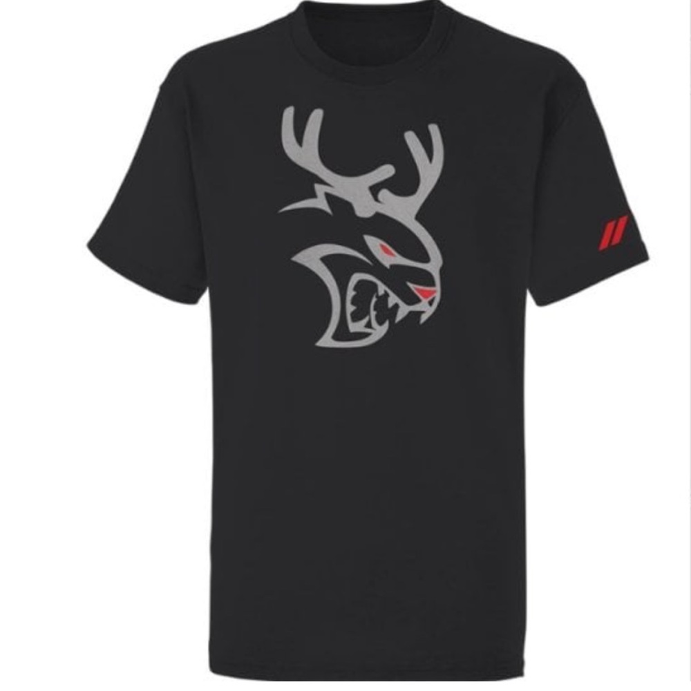 Limited Edition Dodge Hellcat Redeye Reindeer T-Shirt, Men’s XL, Gray